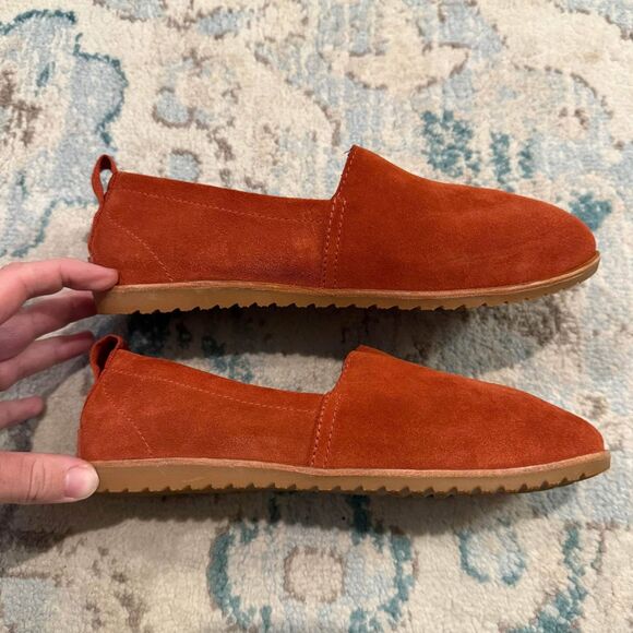 Sorel Ella Orange Suede Slip-On Loafers Size 6 - Picture 3 of 9